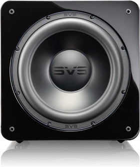SVS SB-2000 Pro front view with piano gloss finish showing compact power for home audio