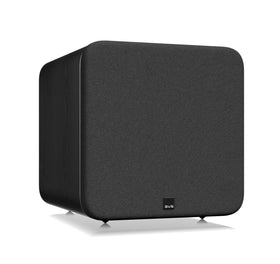 SVS SB-3000 R Evolution side profile shows compact footprint and sturdy black ash finish.