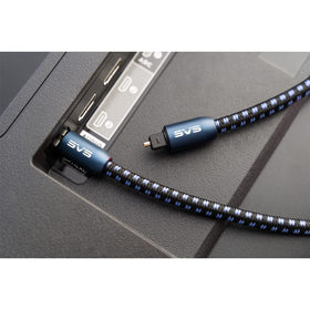 SVS cable connected between TV and soundbar demonstrating clean setup benefit