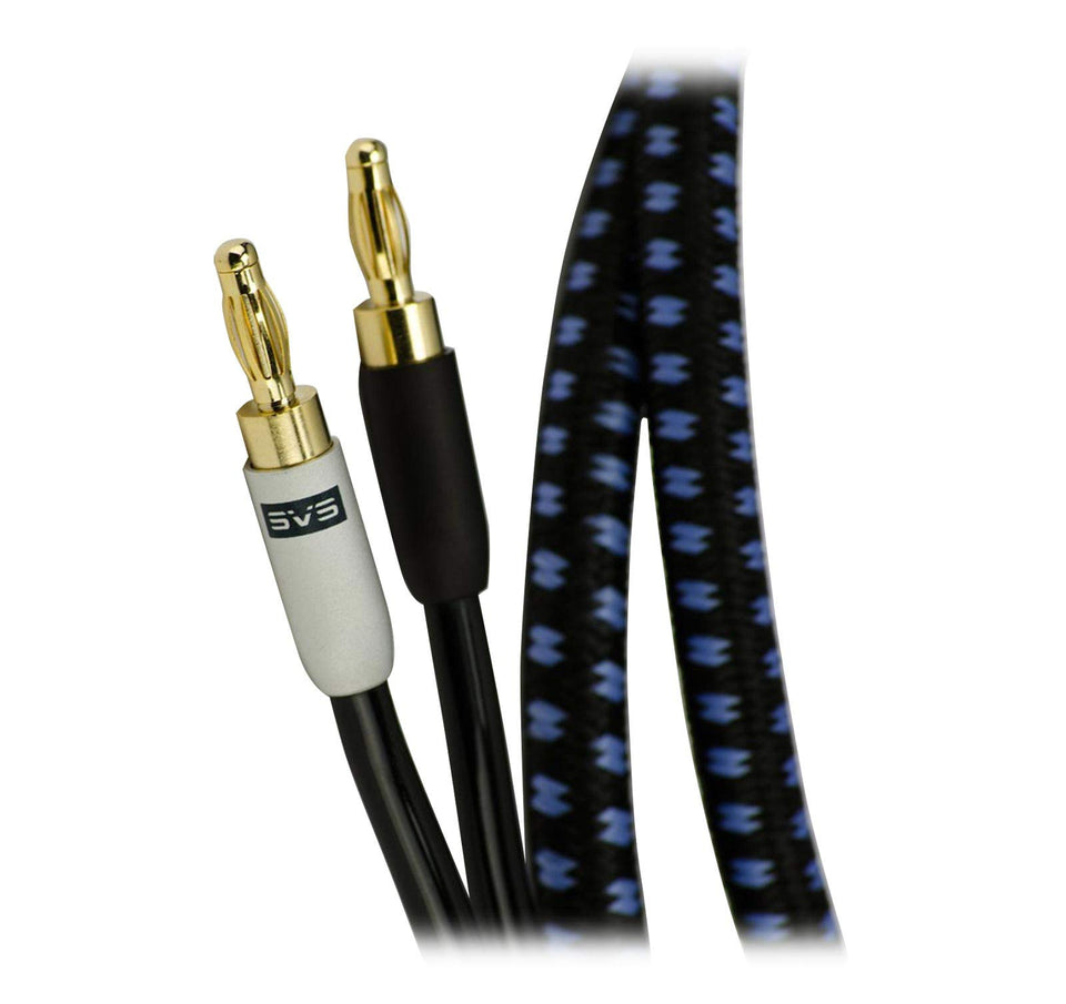 SVS SoundPath Ultra banana-banana cable delivers pristine signal with durable, stylish construction.