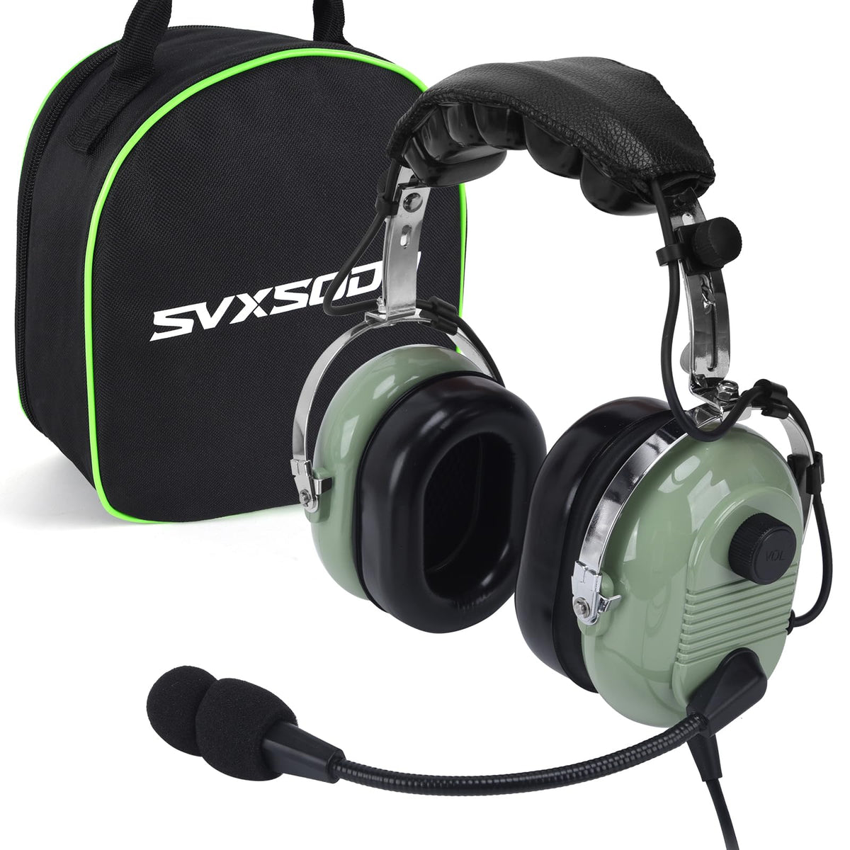 SVXSODA aviation headset in cockpit for clear training communications.