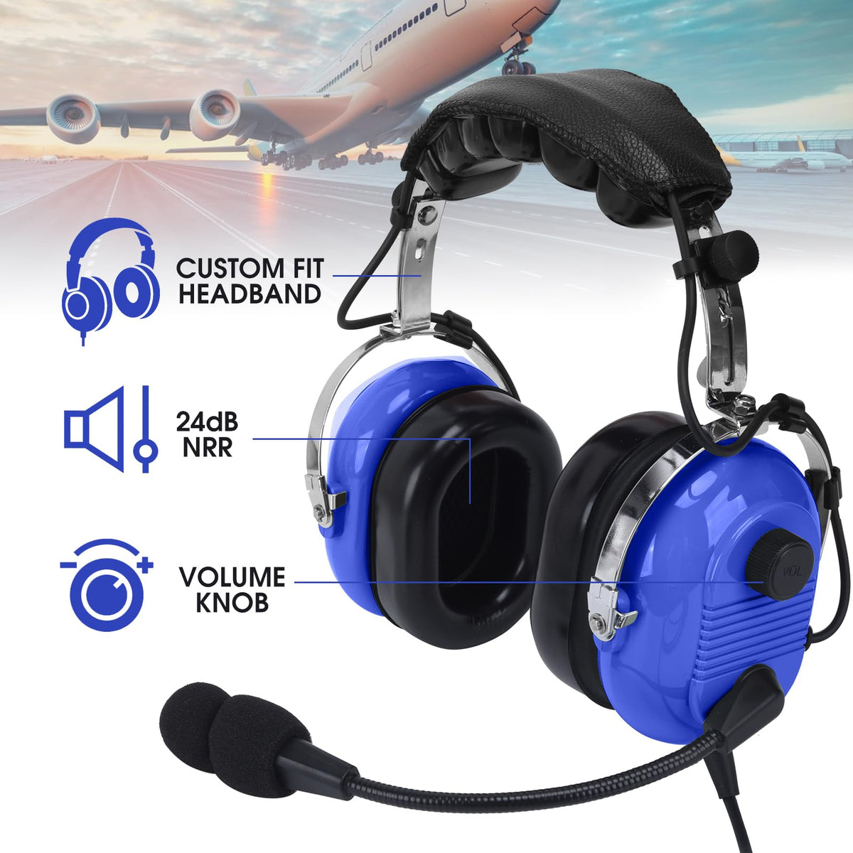 SVXSODA ear cup closeup with memory foam for long-flight comfort