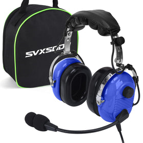 SVXSODA headset front view showing controls and fit benefits