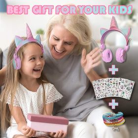 SVYHUOK Unicorn headphones with soft earmuffs for comfortable long sessions