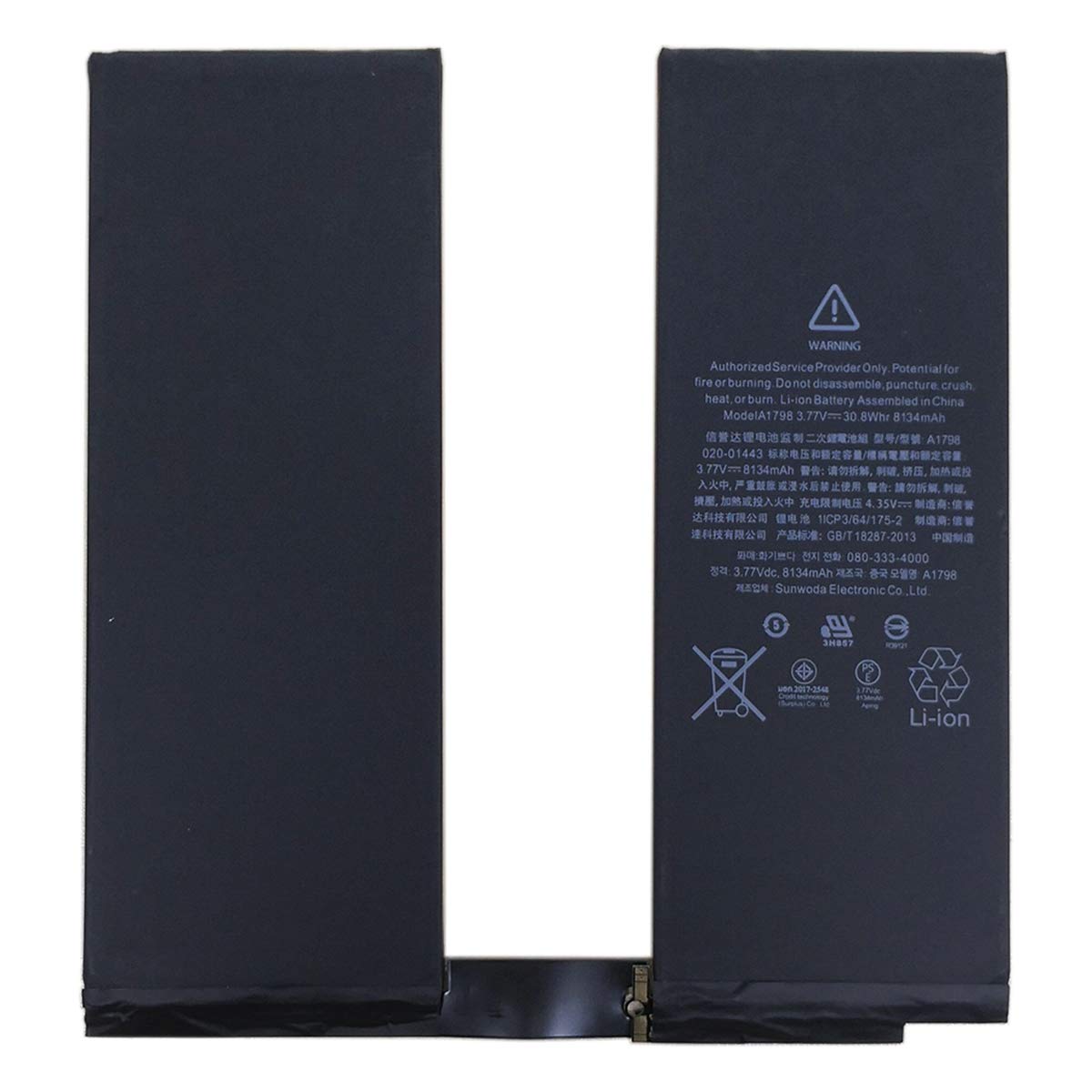 SWARK A1798 8130mAh capacity close-up for longer use