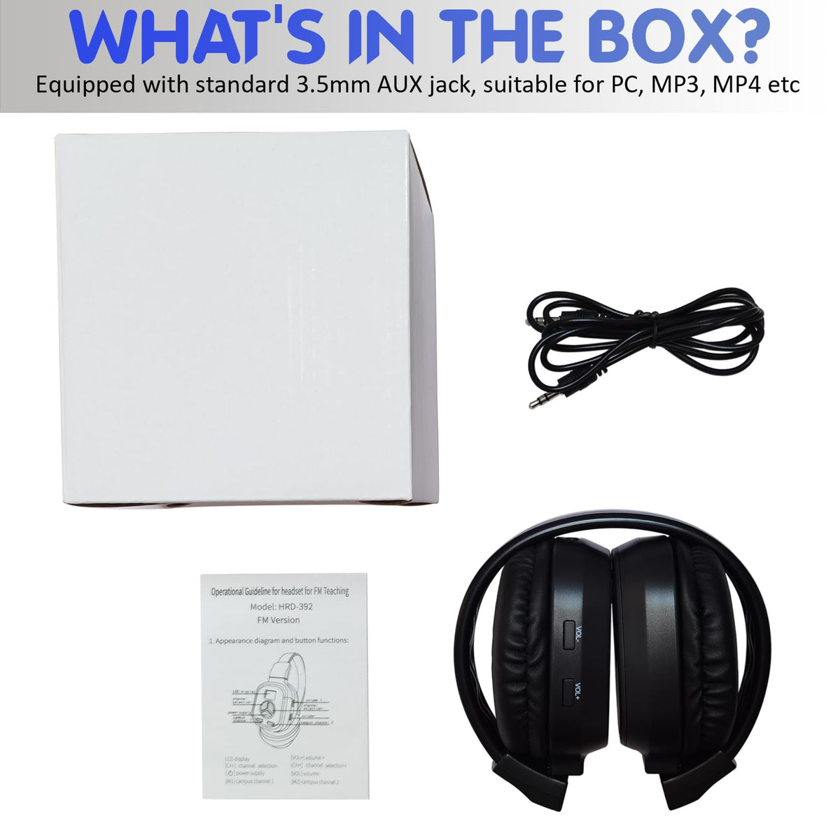 SWDSTP AUX jack connects to PC or MP3 players for media playback.