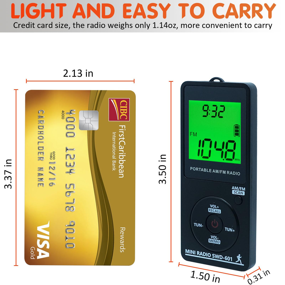 SWDSTP compact size fits wallet or pocket easily.