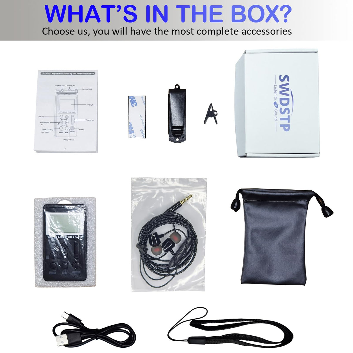 SWDSTP DSP signal processing improves reception stability outdoors.