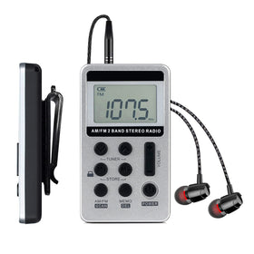SWDSTP portable radio with digital tuning display for stable reception on the go.