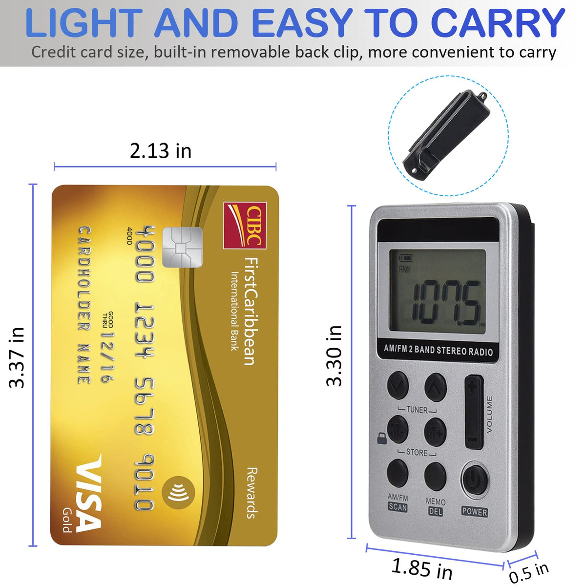 SWDSTP rechargeable 500 mAh battery offers extended playback time.
