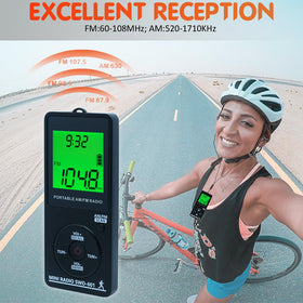 SWDSTP rechargeable radio with 400mAh battery for long listening sessions.