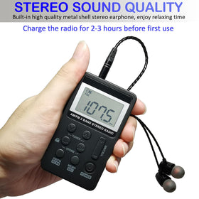 SWDSTP removable clip keeps the radio secure on belt or bag.