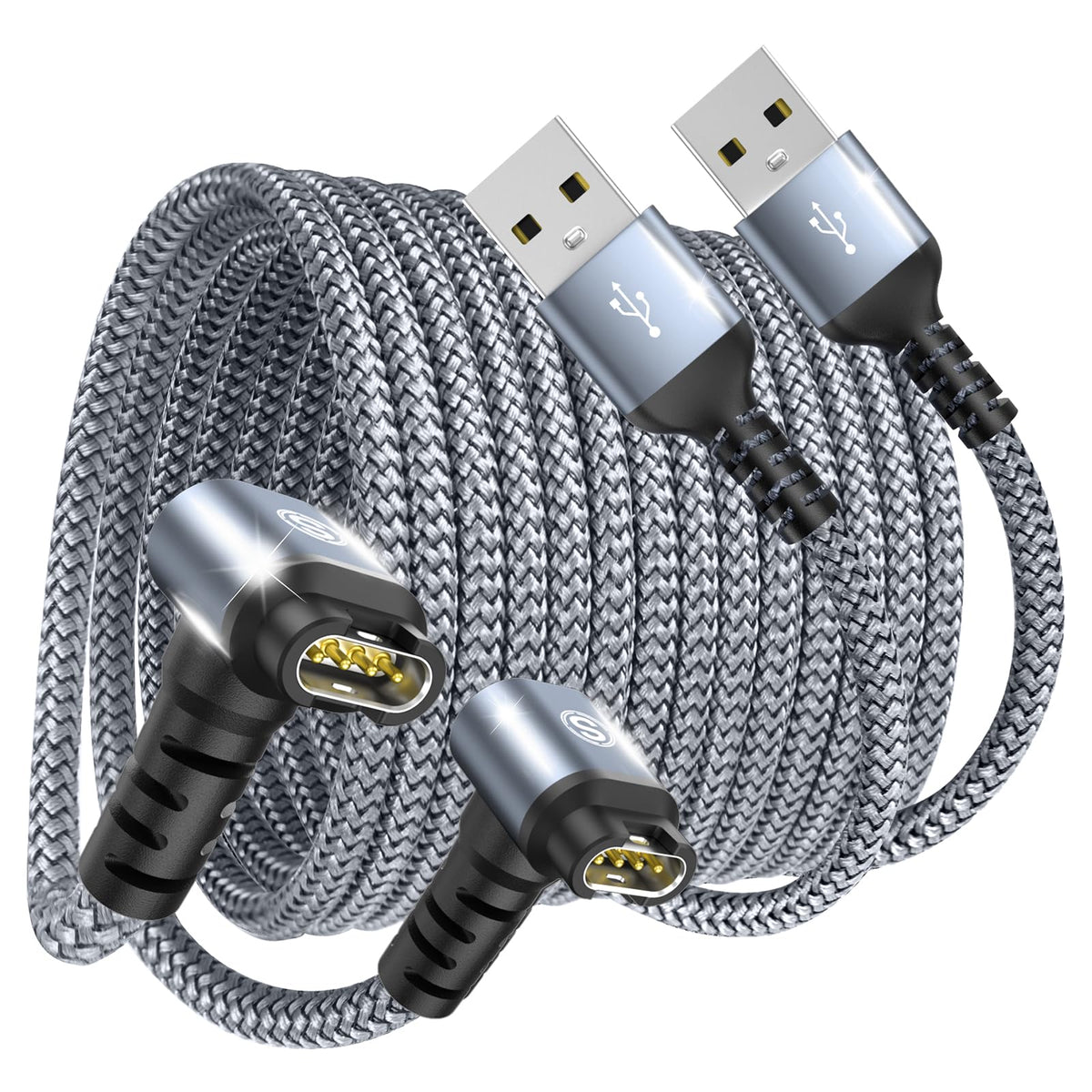 Sweguard garmin right-angle charger cable for flexible charging anywhere.