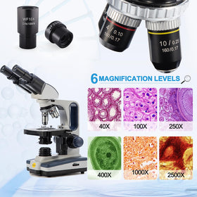 Swift microscope with Siedentopf head supports shared viewing.