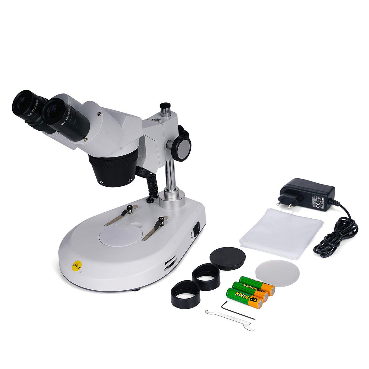 Swift S306S-20-2L LED lighting offers adjustable illumination for clear samples.