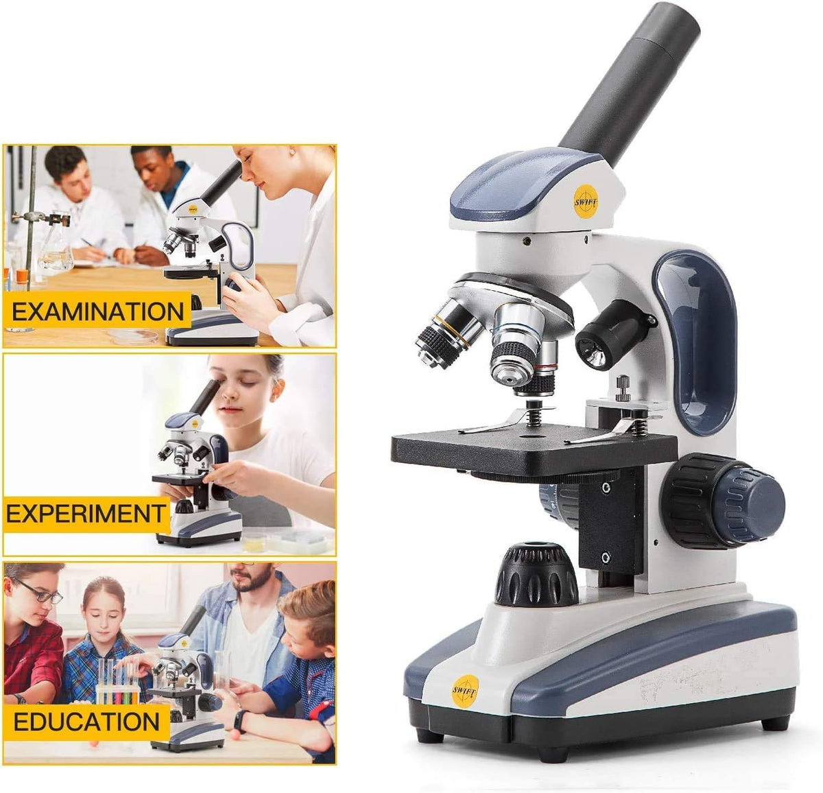 SWIFT SW200DL classroom use with shared monocular head for easy group demonstrations.