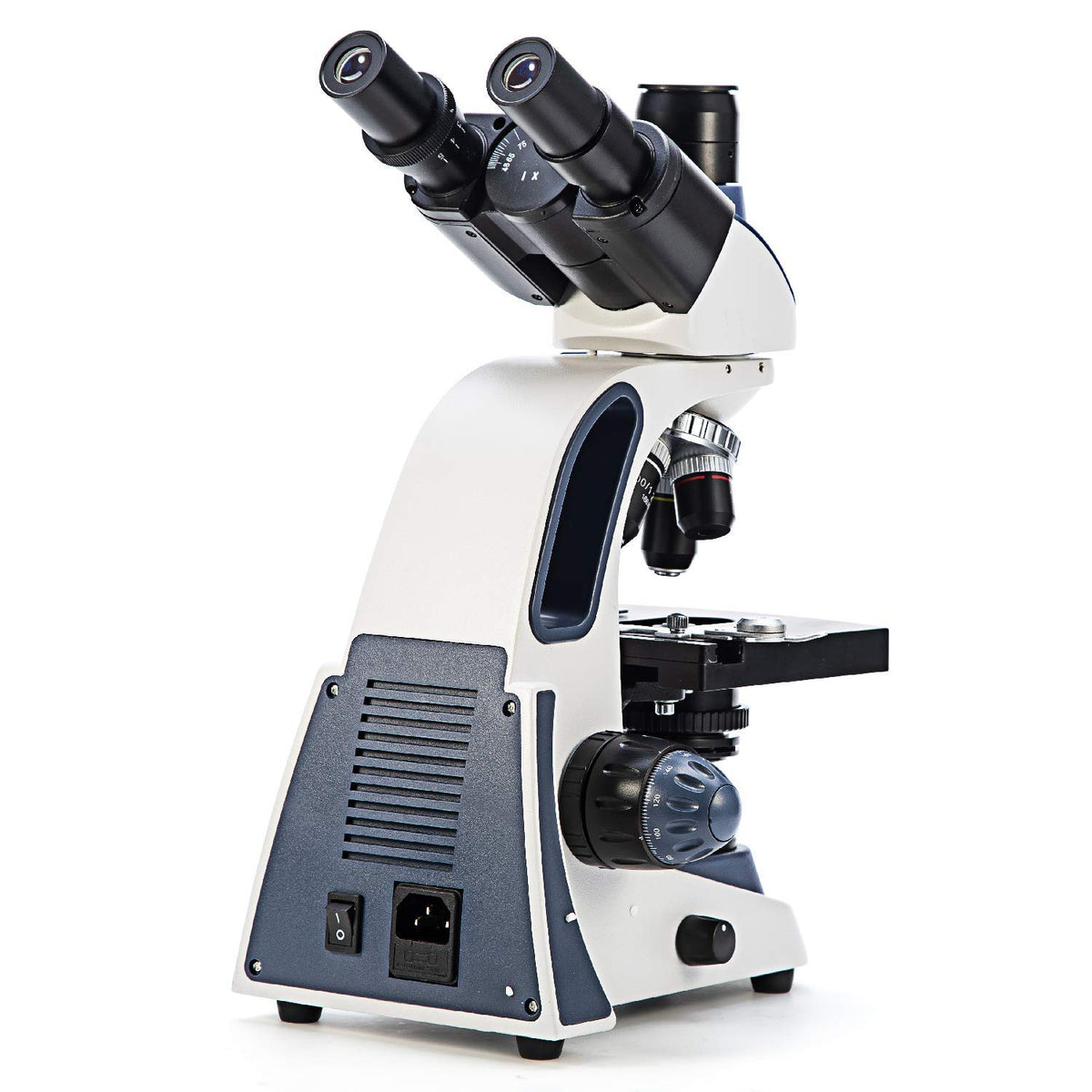 Swift SW380T trinocular head ready for camera attachments