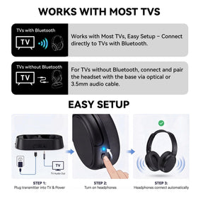 Swiitech headphones on dock charging for quick top‑ups