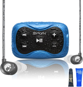Swimbuds SYRYN Flip front view showing a compact swimmer-friendly music player