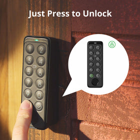 SwitchBot fingerprint sensor closeup enabling fast, secure family entry