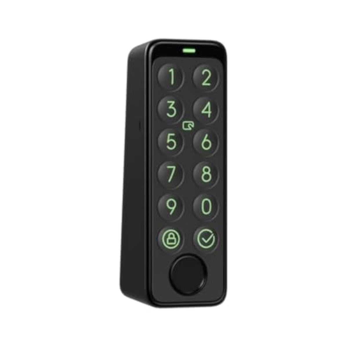 SwitchBot keypad illuminated at night for clear, hassle-free unlocking