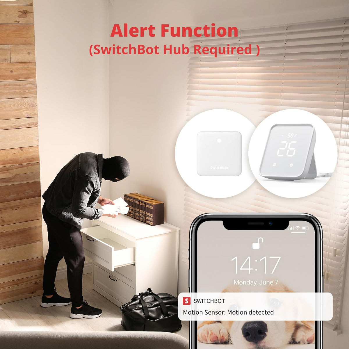 SwitchBot Smart Motion Door Sensor helps save energy by turning off lights when empty.