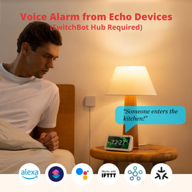 SwitchBot Smart Motion Door Sensor sends remote alerts during away-time.