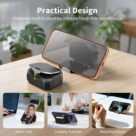 Secure one-click lock prevents accidental openings during commute, hike, or gym sessions.
