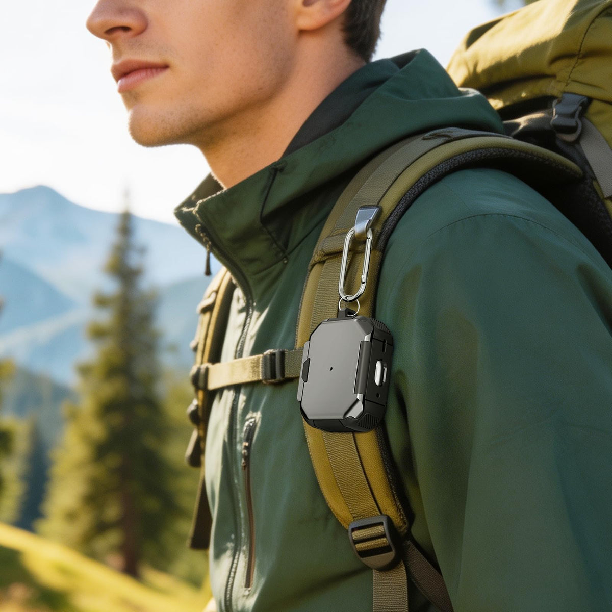 Gift-ready Defender case suits travelers, commuters, and everyday AirPods Pro users.