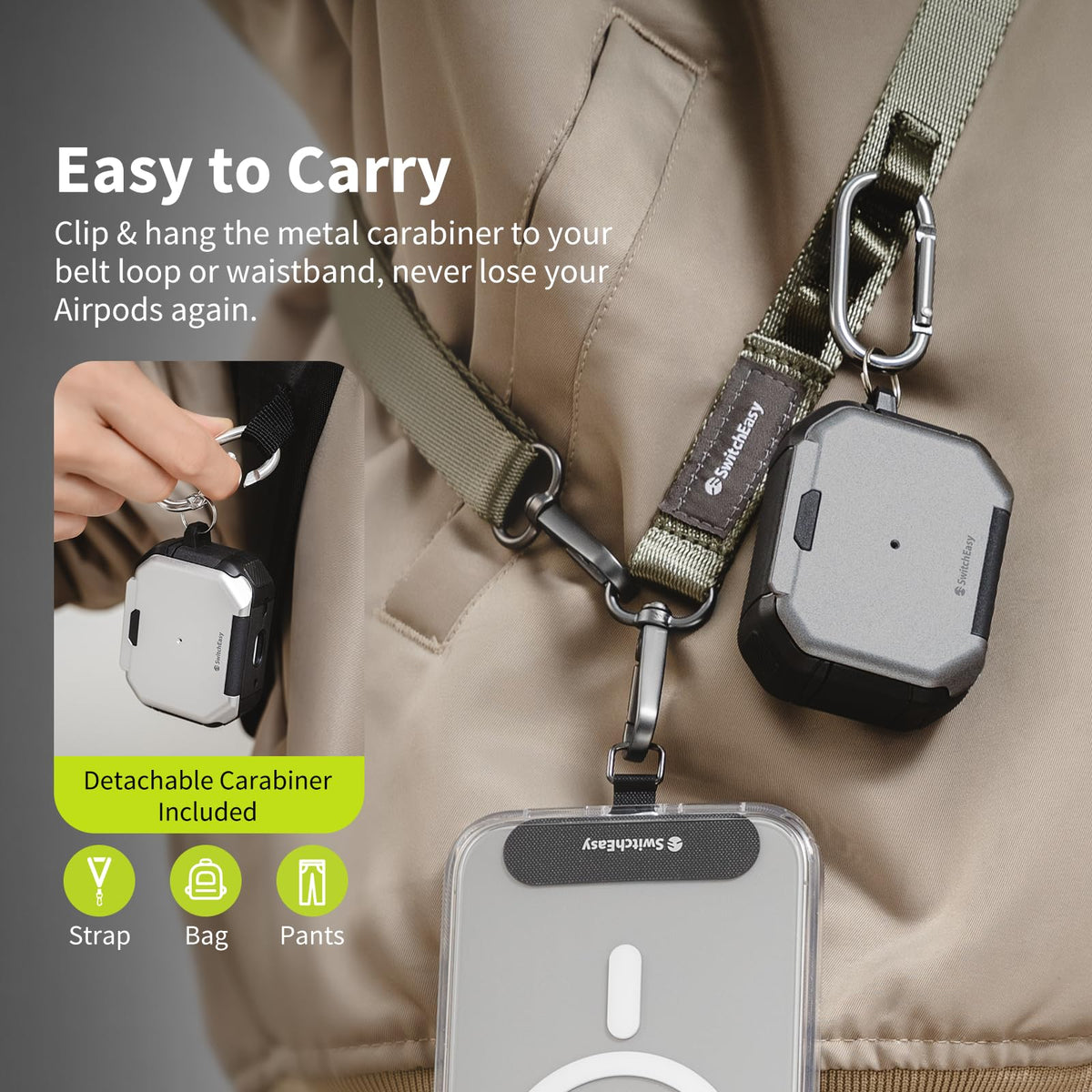 Precise cutouts support USB-C, Lightning, and wireless charging without removing the case.