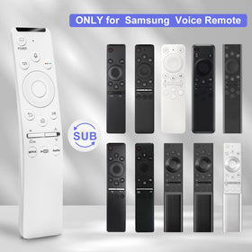 Swocny voice remote activation process shows quick pairing for Samsung TVs.