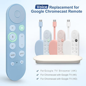 Swocny Chromecast remote packaging displays compatibility and simple setup steps for fast use
