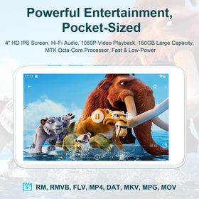 SWOFY 160GB MP3 Player built-in speaker for room-filling sound