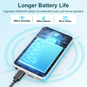 SWOFY 160GB MP3 Player hi-res audio chip for rich, detailed sound