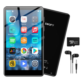 SWOFY 80GB MP3 Player with Bluetooth and WiFi for offline music on the go.