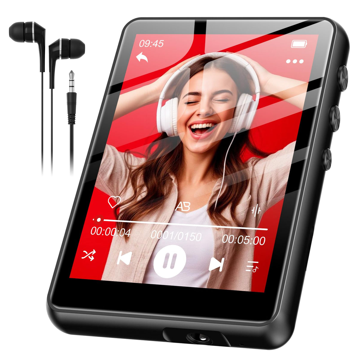 SWOFY front touchscreen display showing playlist for quick access