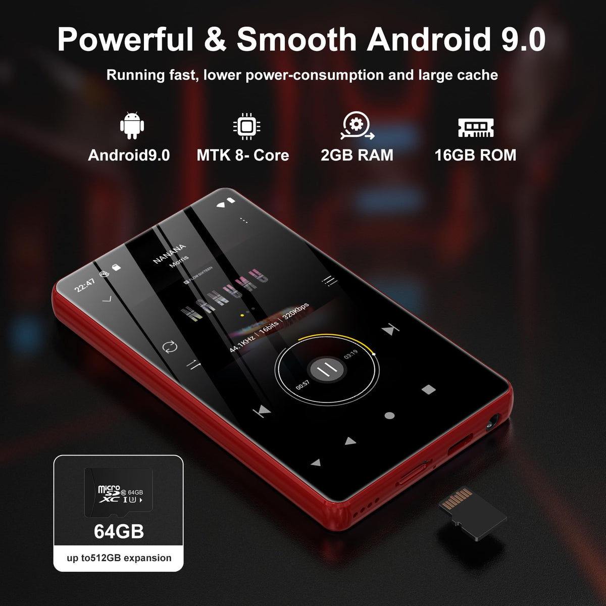 SWOFY M503 Pro offline playback with Larkplayer app.