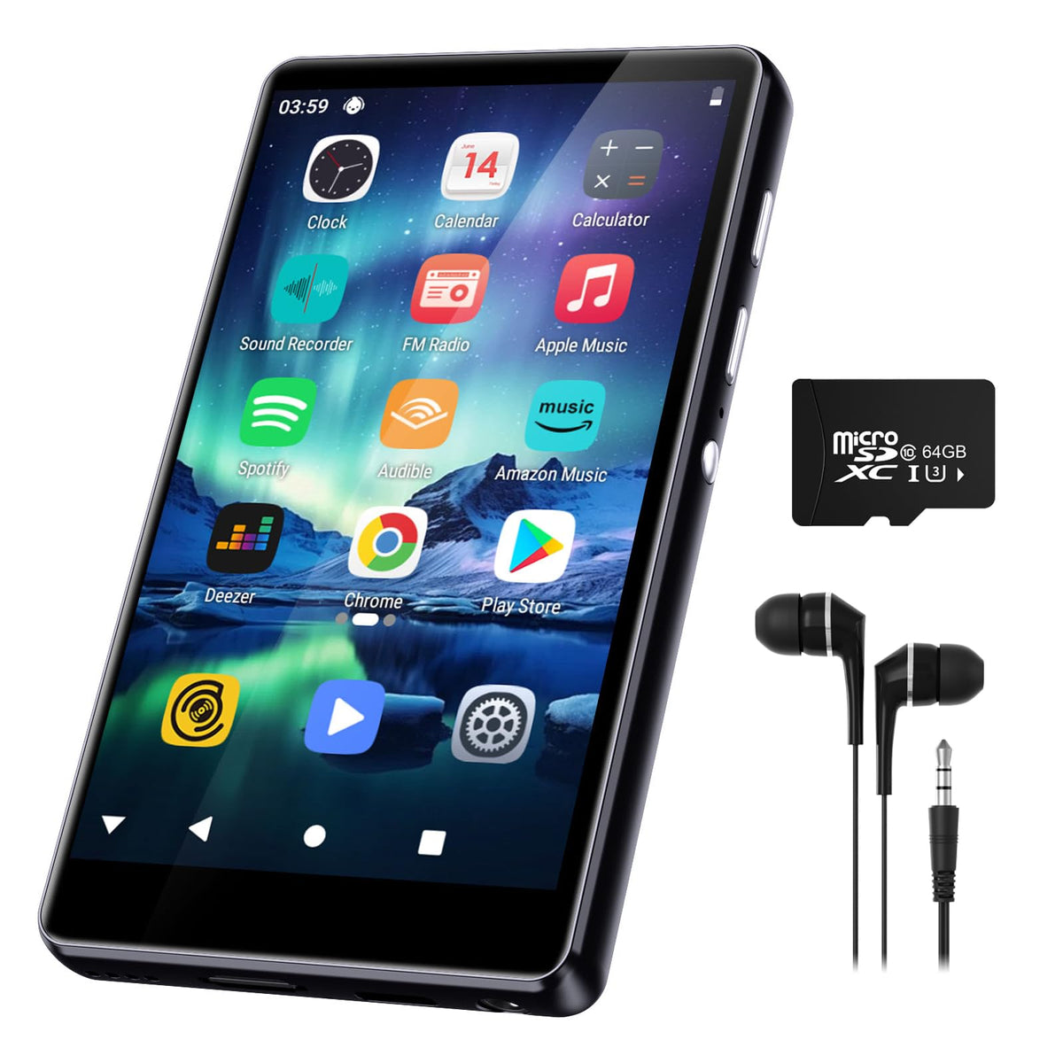 SWOFY M503Pro 80GB storage screen for offline library.