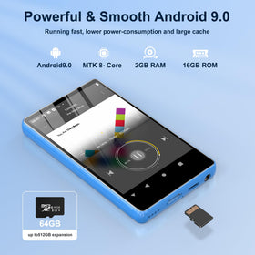 SWOFY MP3 player preinstalled with Spotify and streaming apps