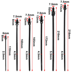 SWZHAI nylon car wire ties, self-locking design improves cable management.