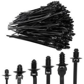 SWZHAI push mount zip ties package showing 240 pieces for versatile cable organization