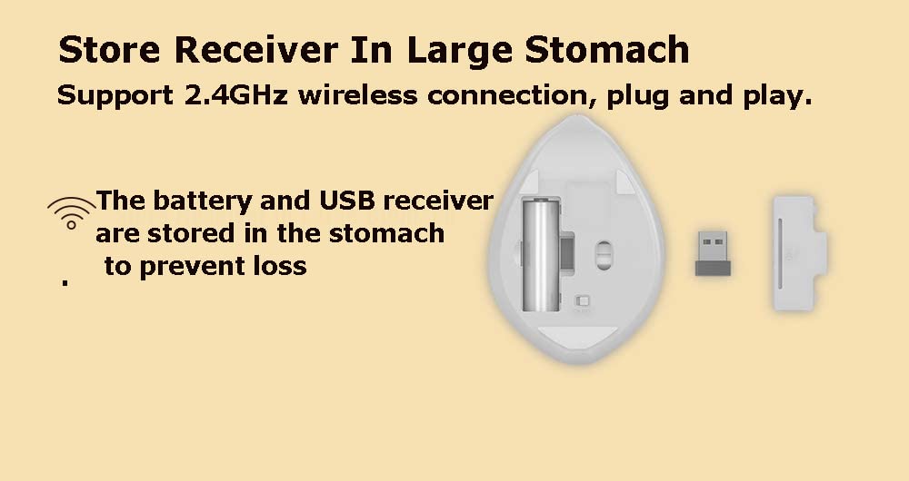 SXBan hamster mouse USB receiver enables effortless plug-and-play setup