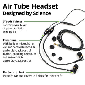 SYB earbud tips displayed in three sizes for a comfortable personalized fit