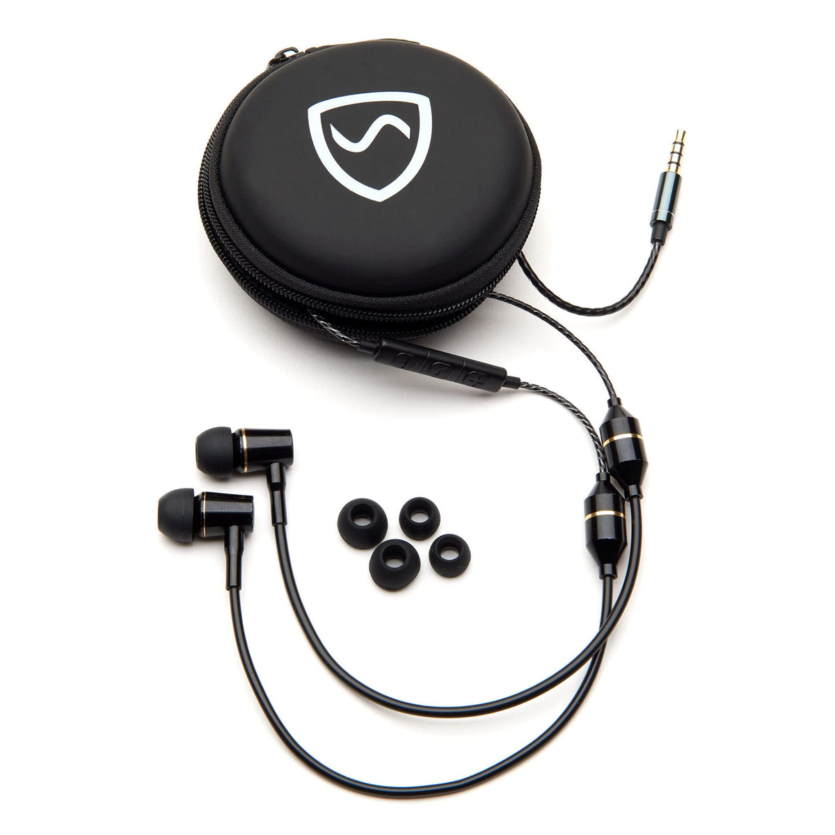 SYB headset front packaging showing kit and benefits for lower EMF exposure