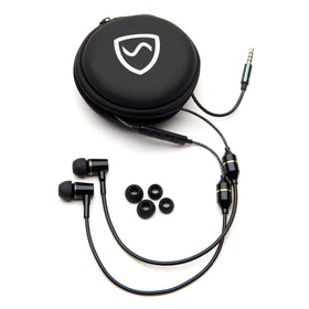 SYB headset front packaging showing kit and benefits for lower EMF exposure