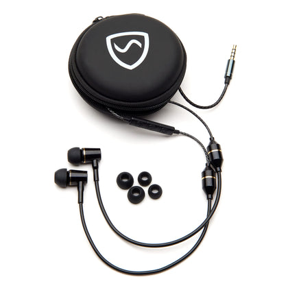 SYB headset front packaging showing kit and benefits for lower EMF exposure