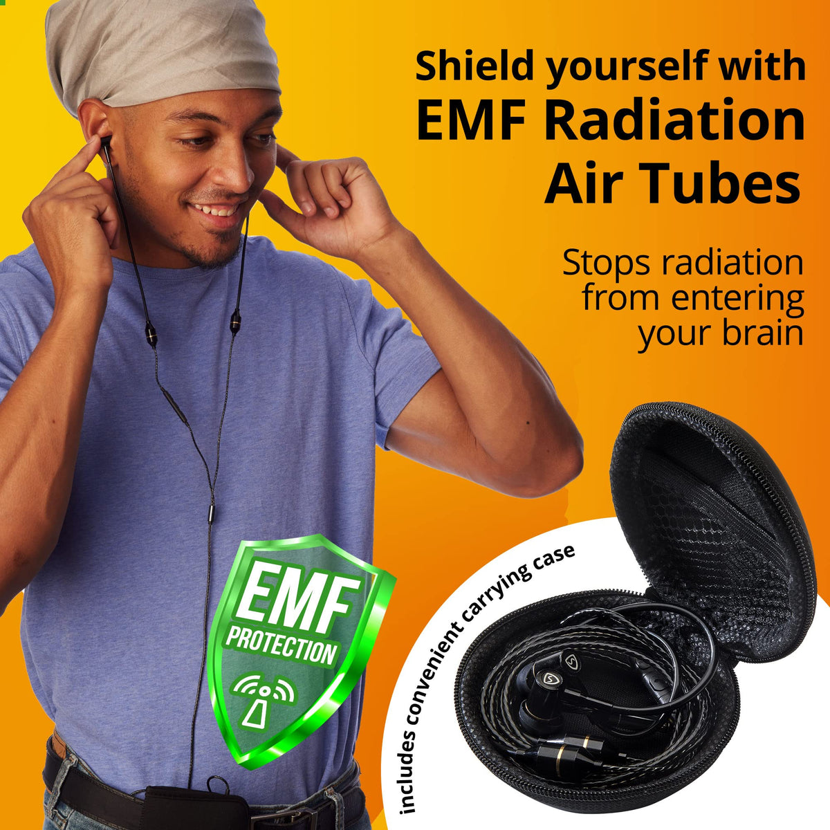 SYB in-line controls pictured with microphone for hands-free calls and convenience