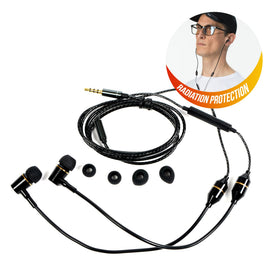 SYB headset next to smartphone to show real-world scale and practical portability