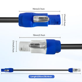 SYBECHATF PowerCon IP65 waterproof extension for harsh venues and outdoor shoots.