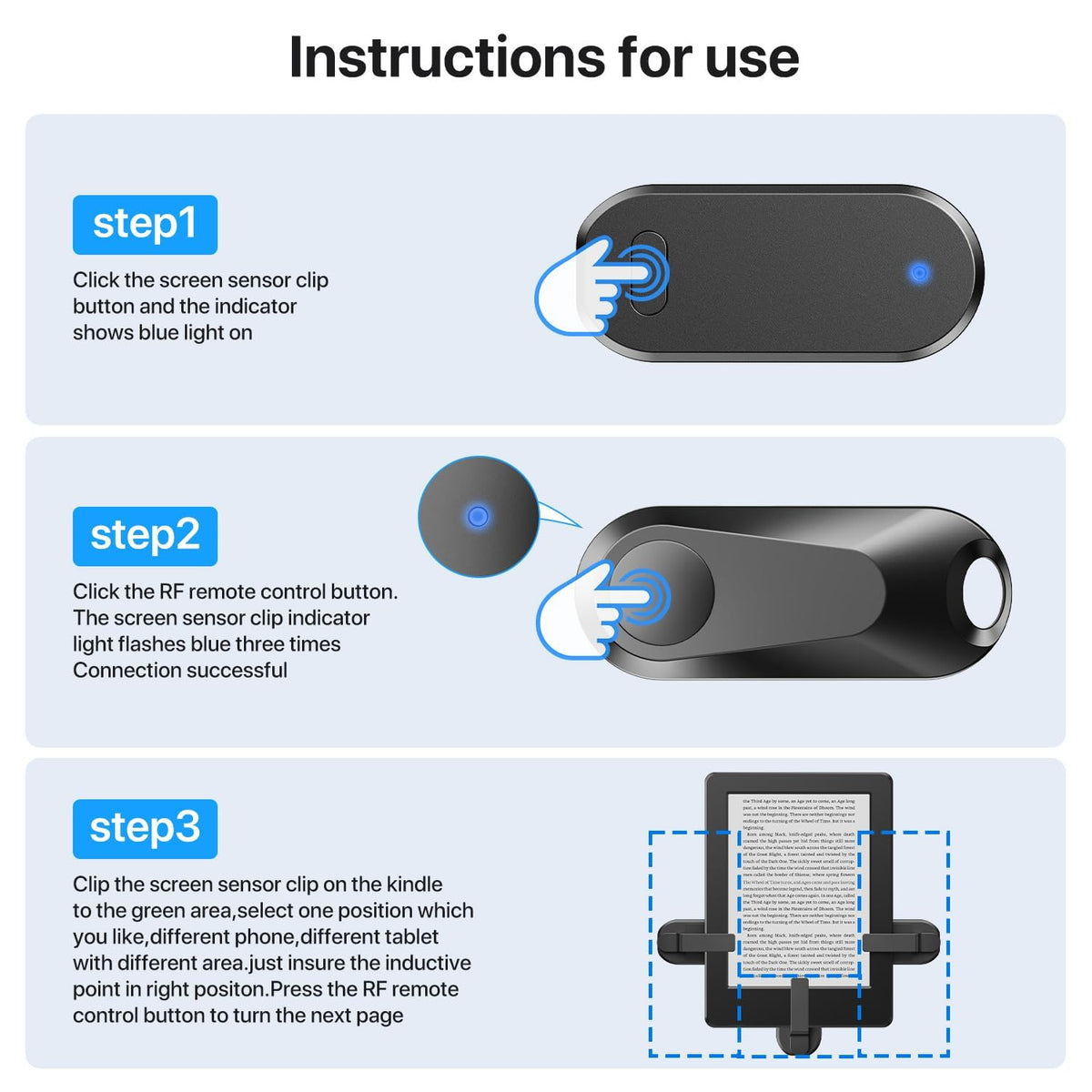 Sycelu compact-black-design blends with most e-readers and setups.